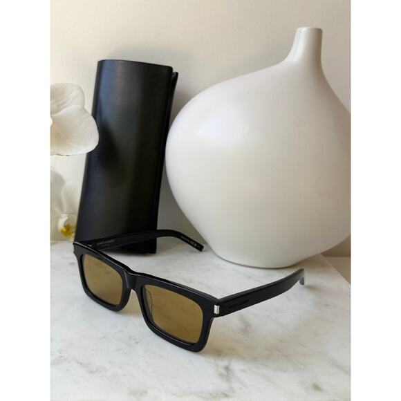 NEW Saint Laurent SL461 Betty Sunglasses in Black Yellow main image 6